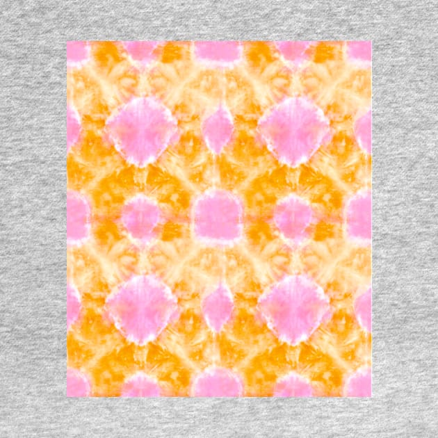 Orange and Pink Technicolor Tie-Dye by Carolina Díaz